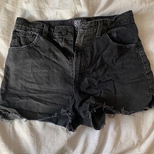 Urban outfitters black denim shorts